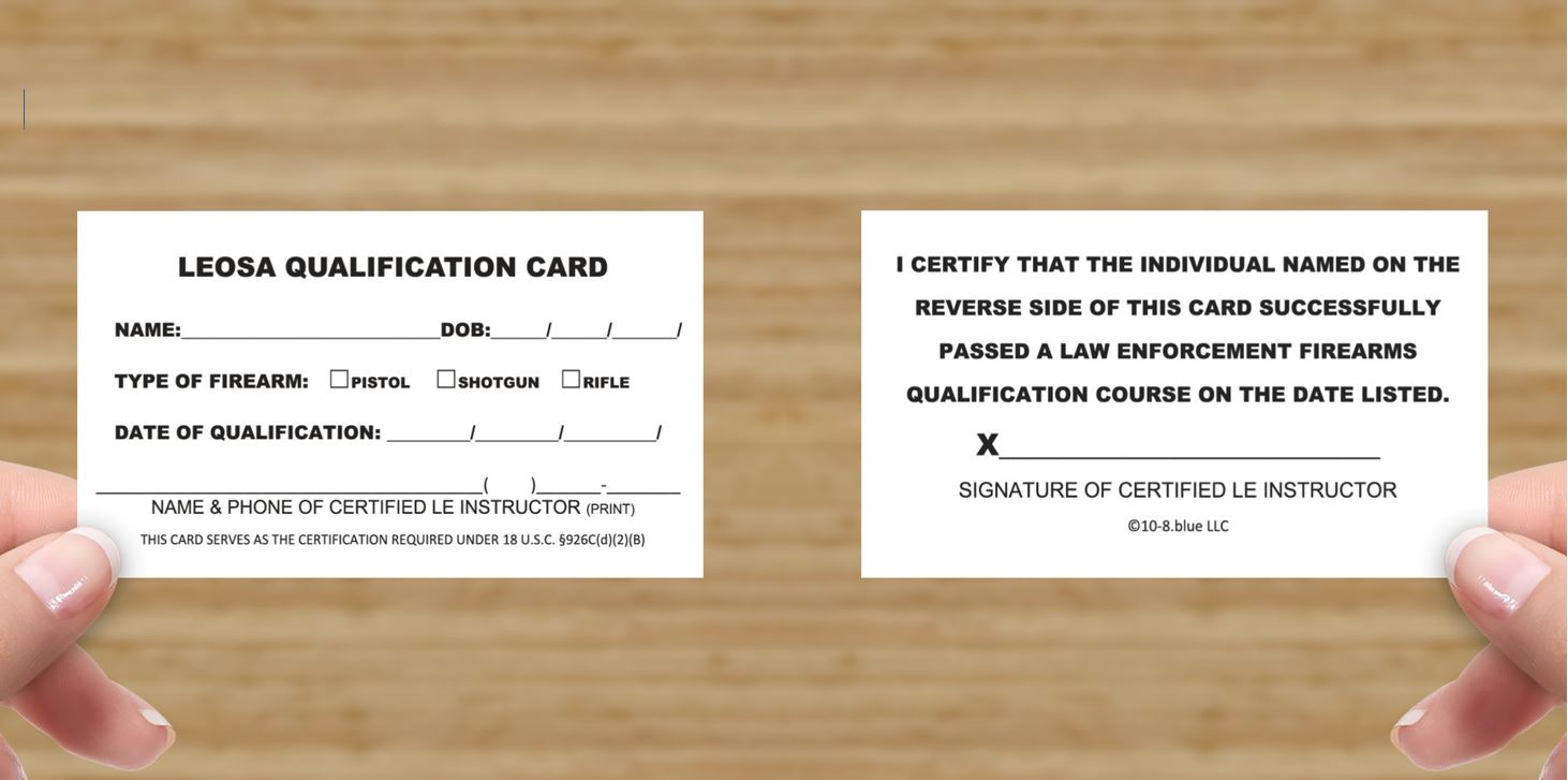 LEOSA Qualification Cards | LEOSA CARDS