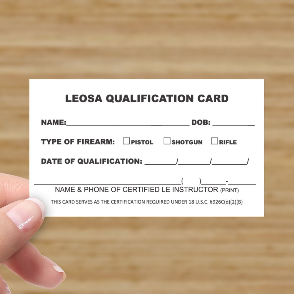 LEOSA Qualification Cards | LEOSA Cards